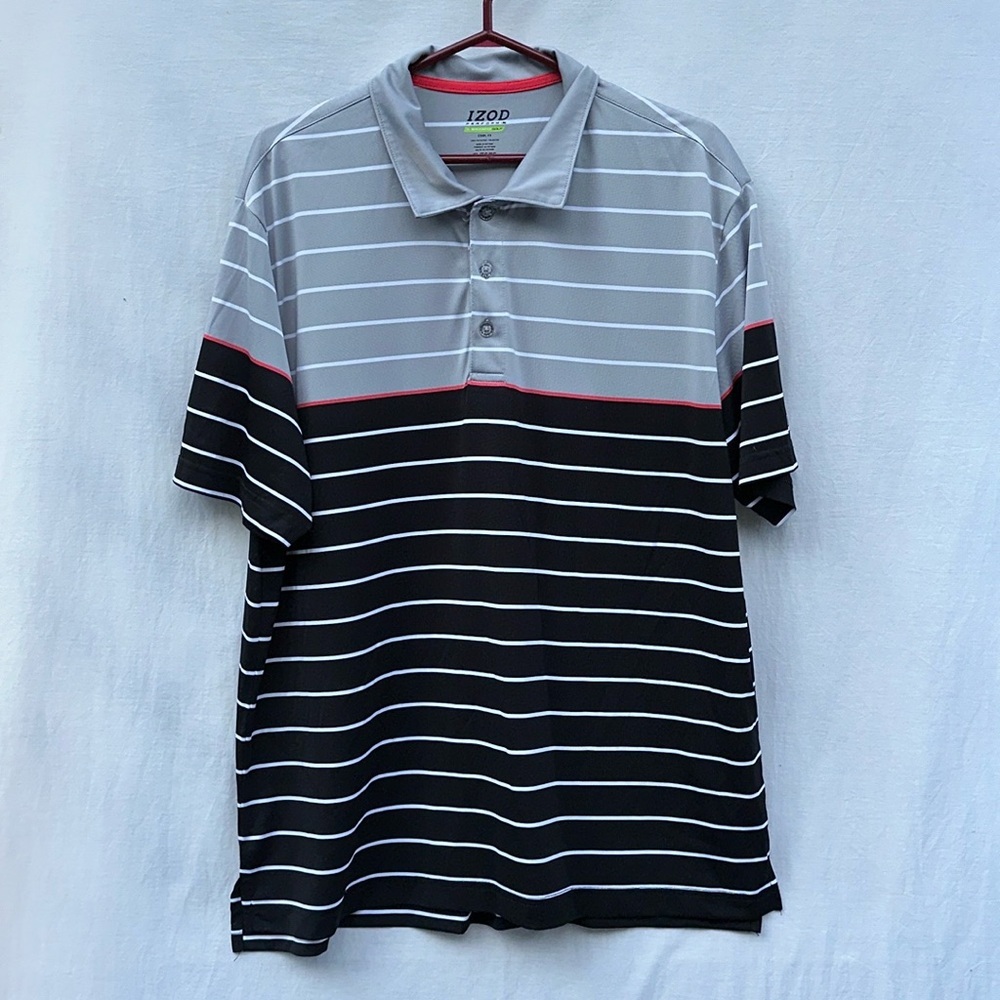 Izod Striped Polo Shirt